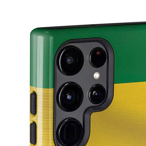 Brazil Soccer Flag Galaxy S25 Ultra Impact Case